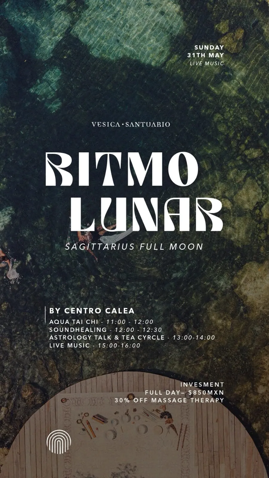 Ritmo Lunar Sagitario en Centro Calea